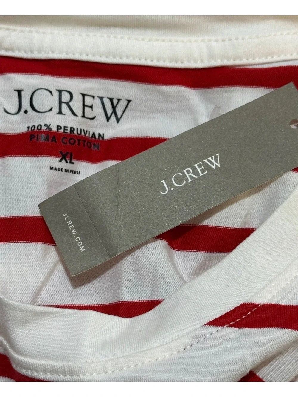 New! J. Crew Striped 100% Cotton Sleeveless Top Sz XL